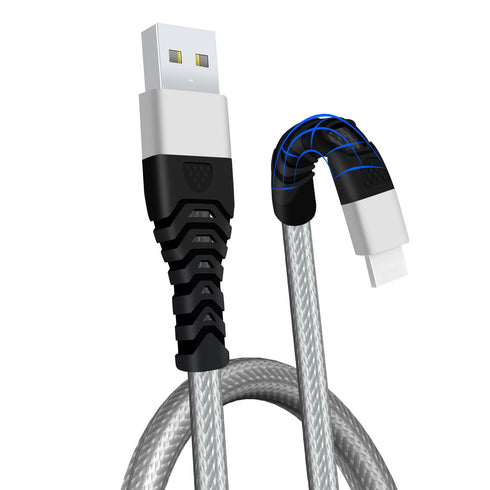 iPhone Charger Cable 1M Pack of 3, Braided Lightning Cable USB Heavy Duty Charger Data Lead - TradeNRG UK